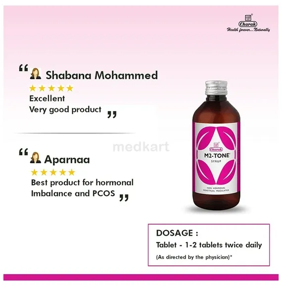 m2 tone syrup 450 ml